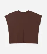 Blusa tipo muscle tee de Ashua, confeccionada en tejido ribana con textura acanalada, cuello redondo y diseño sin mangas.