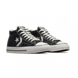 Championes Converse Star Player de caña media, color negro con detalles en blanco.
