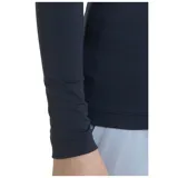 Remera de entrenamiento Under Armour de manga larga con cuello alto, confeccionada en tejido de doble capa con interior cepillado y exterior de secado rápido. Cuenta con paneles de malla en las axilas para ventilación y mangas raglán.