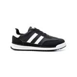 Championes urbanos American Sport, color negro con detalles en blanco y suela blanca.
