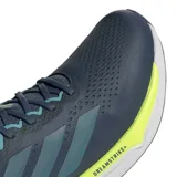 Championes de running Adidas Supernova Stride 2, color azul petróleo con detalles en verde menta y amarillo.