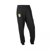 Pantalón de jogging negro de la Selección Uruguaya de Fútbol, con cintura elástica, puños en los tobillos y escudo de la AUF estampado en la pierna derecha.