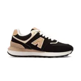 Championes deportivos American Sport Mila 2.0, color negro con detalles en beige y blanco.