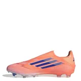 Championes de fútbol Adidas F50 League, color naranja con detalles en azul.