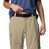 Pantalón cargo convertible color beige, confeccionado con materiales reciclados, transpirable y elástico. Cuenta con tecnología Omni-Shade™ UPF 50 y Omni-Wick™, cintura parcialmente elástica, bolsillos cargo y perneras con cremallera que permiten transformarlo en pantalón corto.