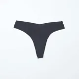 Pack de dos tangas brasileñas de microfibra color negro.