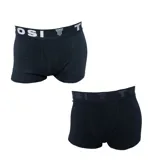 Pack de dos boxers negros Tiffosi, confeccionados en algodón elastizado con cintura elástica visible con branding de la marca.