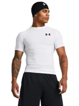 Remera de compresión Under Armour HeatGear® OG Compression SS, color blanco, de manga corta y cuello redondo.