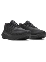 Championes de running Under Armour modelo Turbulence 3, color negro. Presentan una parte superior de malla de doble capa transpirable y una mediasuela con tecnología Charged+ para una amortiguación reactiva y suave. Incluyen suela de goma para mayor tracción y durabilidad.