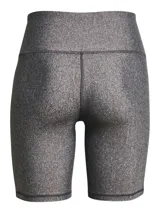 Short deportivo ajustado Under Armour HeatGear Armour Bike, color gris melange, de talle alto con costuras planas y el logo de la marca impreso discretamente en la pierna.