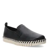 Zapatos Bottero modelo Asturias, color negro, tipo slip-on, confeccionados en cuero con elásticos laterales y suela de goma con diseño dentado.