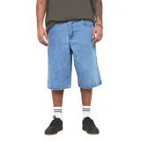 Bermuda Quiksilver modelo Free, color celeste, confeccionada en denim con diseño holgado.