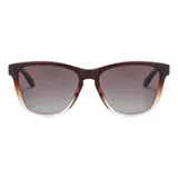 Lentes de sol Kingston con armazón de carey degradé en tonos marrones y beige, y cristales oscuros con protección UV.