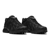 Championes Salomon modelo XT-Whisper, color gris y plateado, con diseño texturizado, sistema de ajuste Quicklace y tecnología SensiFit.