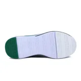 Championes de running Diadora Moon para hombre, color azul con detalles en verde y suela blanca.