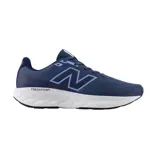 Championes New Balance M520LO9 azules con entresuela Fresh Foam blanca y logo celeste.