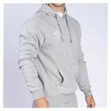 Canguro deportivo con capucha y cordones ajustables, confeccionado en tejido de algodón y poliéster. Presenta un bolsillo frontal tipo canguro, puños y ruedo acanalados, y el logo de la marca bordado en el pecho.