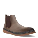 Botas Chelsea de hombre Freeway modelo Core Casual, confeccionadas en cuero de color marrón claro, con paneles laterales elásticos y suela de goma texturizada.