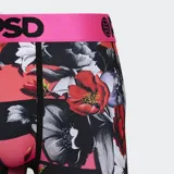 Calzoncillos tipo bóxer de PSD con estampado floral multicolor y pretina rosa con logo de la marca.
