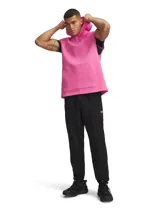 Pantalón deportivo Under Armour Vanish Training Pant, color negro, de corte relajado con puños elásticos en los tobillos y logo reflectante en el muslo.