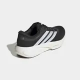 Championes de running Adidas Supernova Rise 3, color negro con detalles en blanco. Presentan exterior técnico Primeweave, mediasuela Dreamstrike+ para mayor amortiguación y suela Lighttraxion para un agarre óptimo.