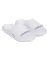 Sandalias tipo ojota de una sola pieza, fabricadas en material EVA moldeado de secado rápido. Presentan un diseño ergonómico con orificios de drenaje laterales y suela texturizada para mayor tracción en superficies mojadas.