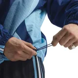 Campera deportiva Adidas Argentina Retro 2006, color azul y celeste, con cierre frontal, cuello alto y puños elásticos. Presenta el logo de Adidas y el escudo de la AFA en el pecho, y las tres tiras características de Adidas en las mangas.