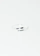 Anillo liso oval ajustable de plata 925 hipoalergénica.
