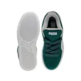 Championes Puma modelo Park Lifestyle Easy, de diseño urbano en color negro con detalles en blanco. Confeccionados en gamuza con la icónica franja lateral de la marca y suela de goma resistente.