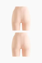 Pack de dos culottes moldeadores de tiro alto, confeccionados en microfibra con acabado invisible y corte láser. Diseñados para brindar un suave efecto de control en cintura, glúteos y caderas.