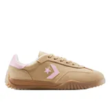 Championes Converse Run Star Trainer color beige con detalles en rosa.