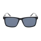 Lentes de sol INVU modelo IB22514C, con montura negra rectangular y lentes grises polarizadas.