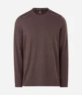 Remera deportiva de manga larga Get Over color gris melange, con cuello redondo y confeccionada en tejido tecnológico de secado rápido.