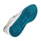 Championes urbanos Joma Attica Lady, color blanco con detalles en verde y beige. Confeccionados en cuero y suela de goma.