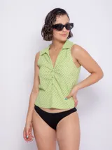 Bottom de bikini corte brasilera color blanco.