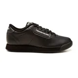 Championes deportivos Reebok Princess de color negro, con diseño clásico de silueta estilizada, capellada sintética y suela de goma amortiguada. Presenta el logo de la marca en el lateral y en la lengüeta.