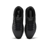 Championes Reebok modelo Glide, color negro, con diseño clásico de corte bajo, confeccionados en una combinación de cuero natural y sintético, con entresuela de EVA y suela de goma.