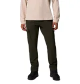 Pantalón cargo de corte recto en color verde militar, confeccionado en tejido técnico resistente a la humedad y manchas. Cuenta con bolsillos laterales tipo cargo con cierre a presión, bolsillos inclinados frontales y trabillas para cinturón.