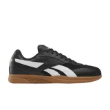 Championes Reebok Hammer Street para hombre, color negro con detalles en blanco y suela marrón.