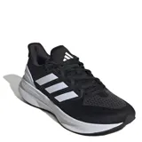 Championes de running Adidas modelo Ultrarun 5, color negro con detalles en blanco. Presentan exterior de malla transpirable, mediasuela con tecnología de amortiguación Bounce 2.0, suela Adiwear de alta resistencia y plantilla OrthoLite.
