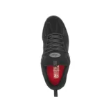 Championes de skate éS Quattro color negro, con detalles en cuero sintético y suela de goma.
