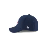 Gorro New Era azul marino con el logo de los New England Patriots bordado en el frente. Modelo 39THIRTY con visera curva y calce estructurado.