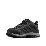 Championes de trekking Columbia modelo Crestwood Low Omni-Grip, color gris con detalles en negro. Confeccionados con empeine de gamuza y tejido, mediasuela ligera y suela de caucho con tracción.