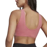 Musculosa deportiva Adidas Fakten color rosa con logo de la marca en el pecho y las tres líneas características en los laterales.