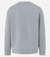 Buzo deportivo color verde claro, de manga larga y cuello redondo. Confeccionado en tejido de poliéster, viscosa y elastano.