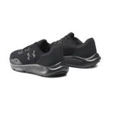 Championes de running Under Armour Charged Pursuit 3, color negro, con capellada de malla transpirable, superposiciones de cuero sintético y amortiguación Charged Cushioning.