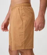 Bermuda deportiva Get Over para hombre, de color gris, con cintura elástica, cordón interno ajustable y bolsillo con cierre en la parte trasera.