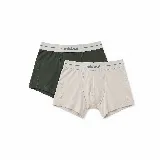 Pack de dos bóxers lisos marca Mistral, confeccionados en mezcla de algodón y elastano. Incluyen cintura elástica personalizada con el logo de la marca.