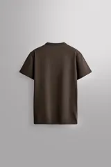 Camiseta de corte relajado confeccionada en tejido de algodón compacto, con cuello redondo y manga corta, perteneciente a la línea Zara Athleticz.
