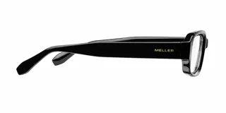 Lentes blueblocker Azzi Black de montura rectangular color negro, con cristales transparentes con recubrimiento para luz azul y UV400.
